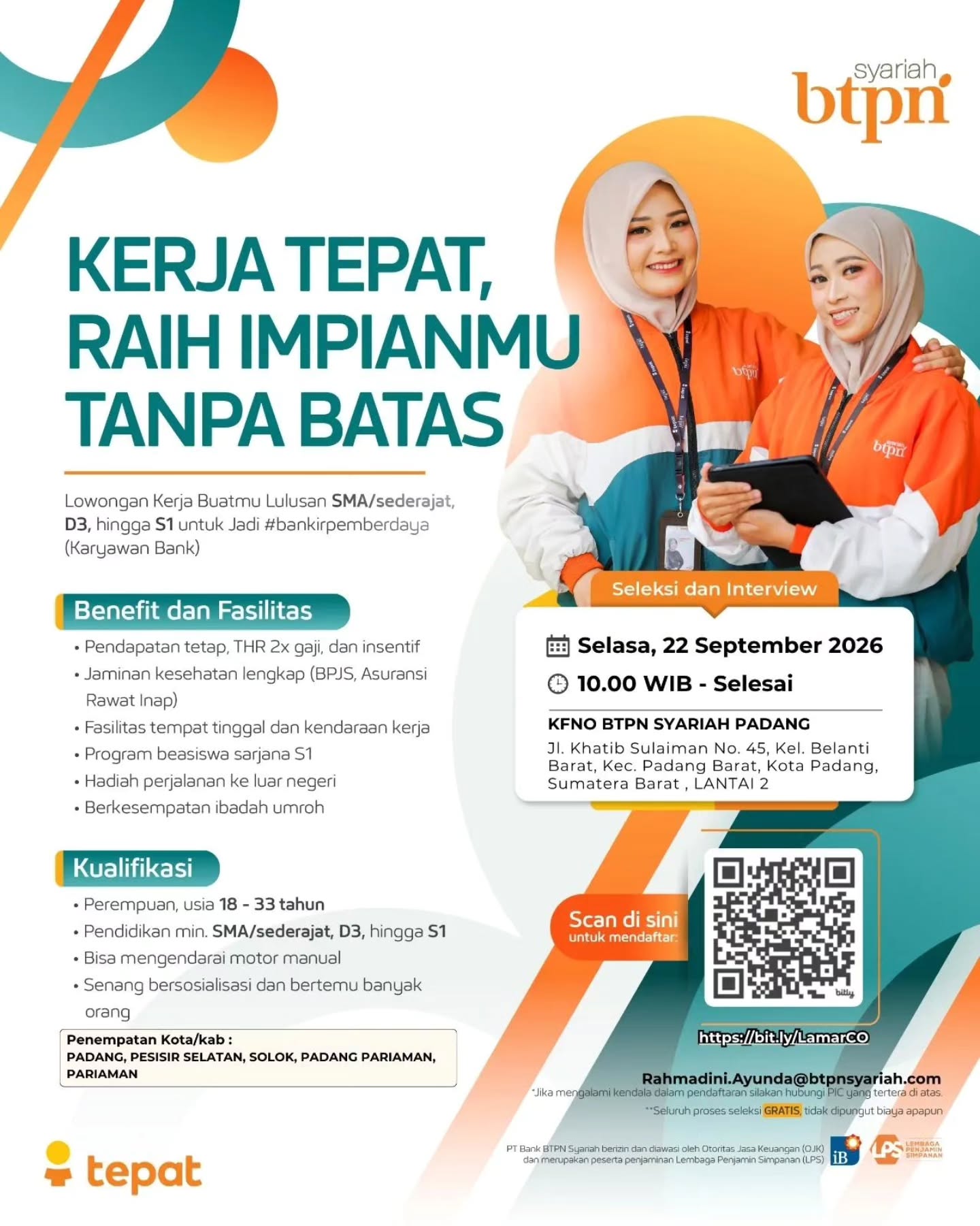 Brosur Lowongan Bankir Pemberdaya - PT Bank BTPN Syariah